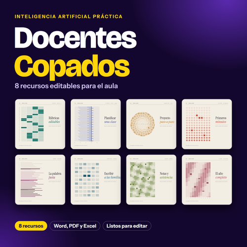 Docentes Copados: pack de 8 recursos editables para el aula